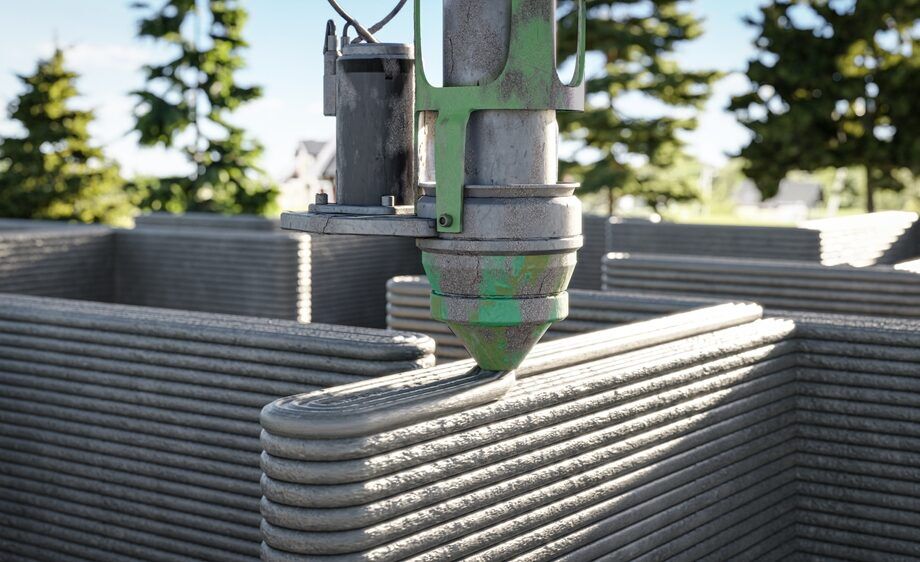 3D printing single-family house with concrete